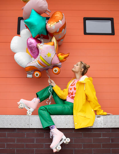 Hliníková balónová guľa v rulete 74 cm