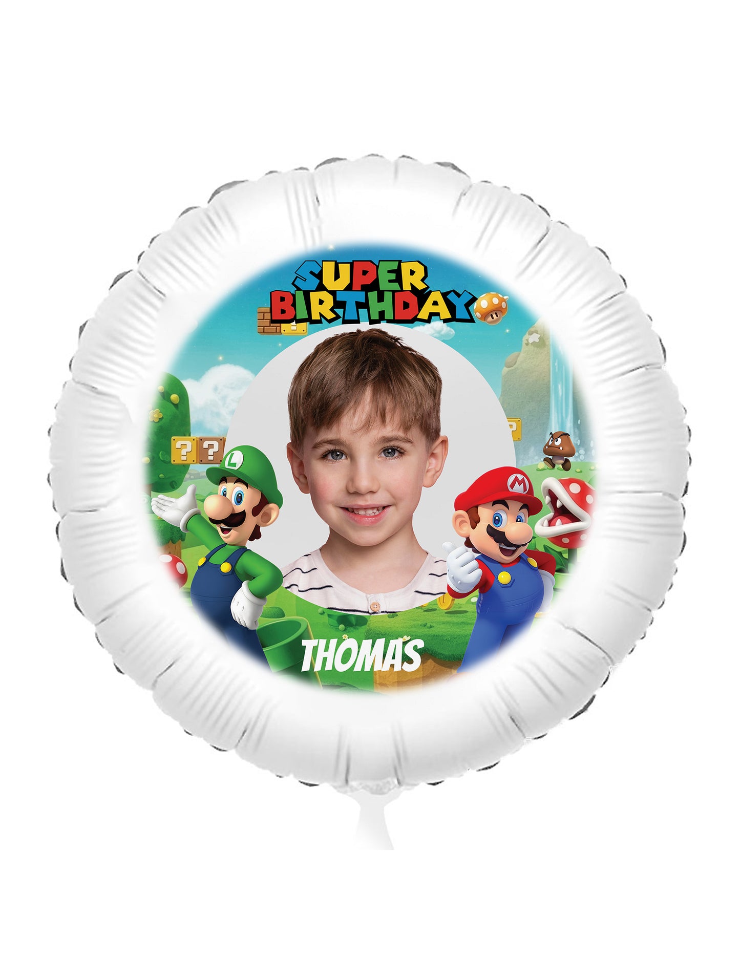 Personalizovateľný fóliový balón Mario 50 cm