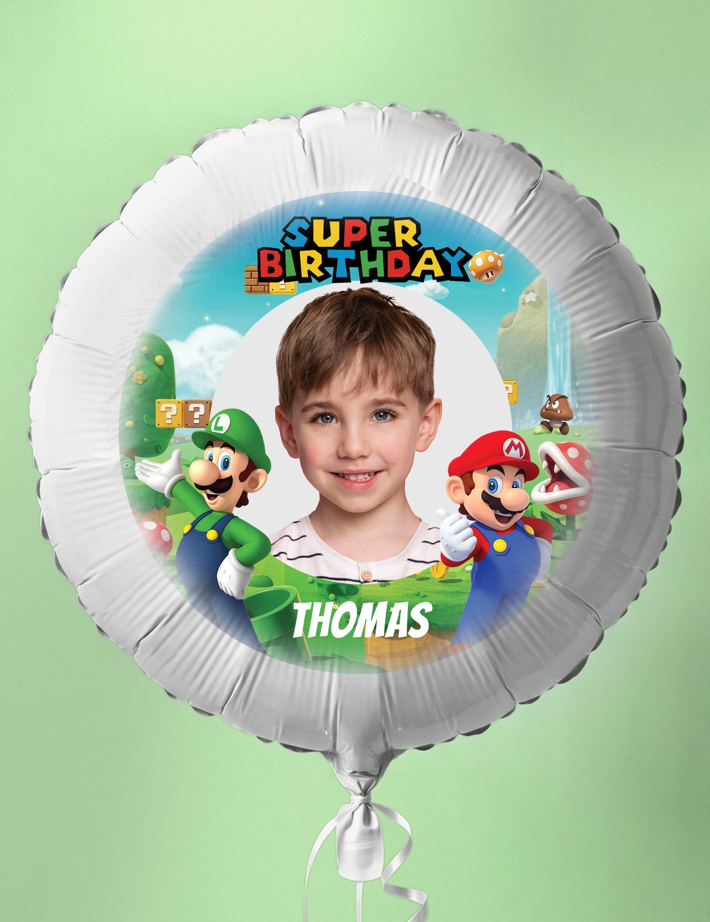 Personalizovateľný fóliový balón Mario 50 cm