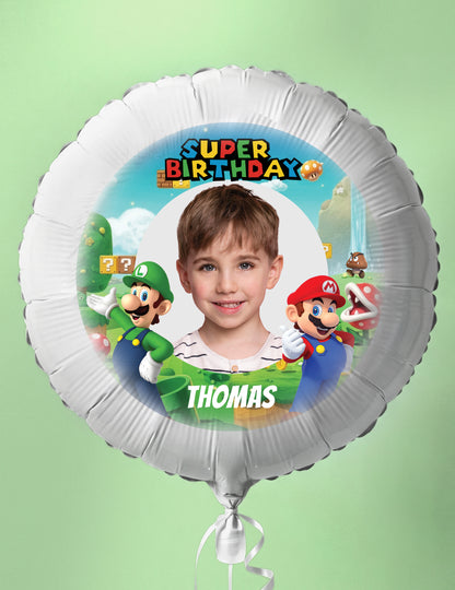 Personalizovateľný fóliový balón Mario 50 cm