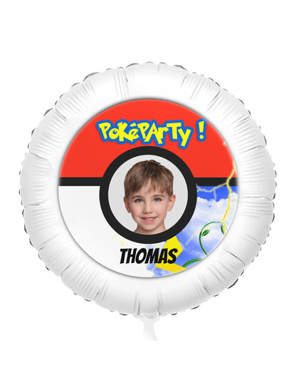 Personalizovateľný fóliový balón Poké Ball 50 cm