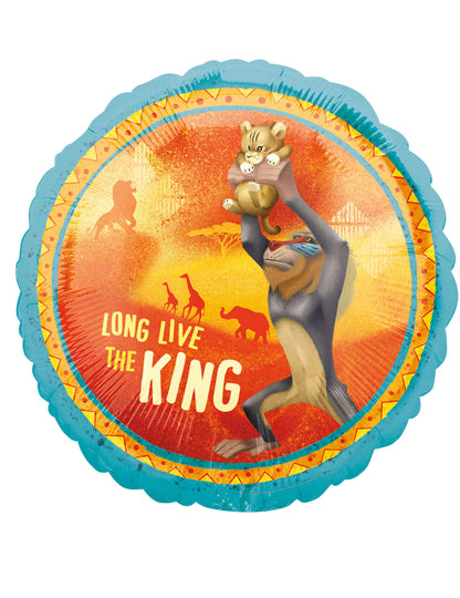 Rekto zadný hliníkový balón Lion King 43 cm