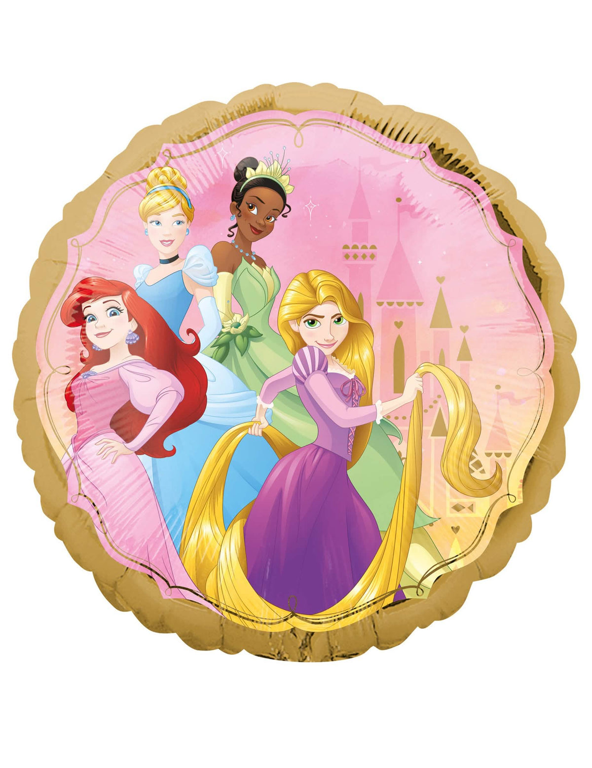 Druhá strana obojstrannej fóliovej balóniky princezné Disney pre dieťa