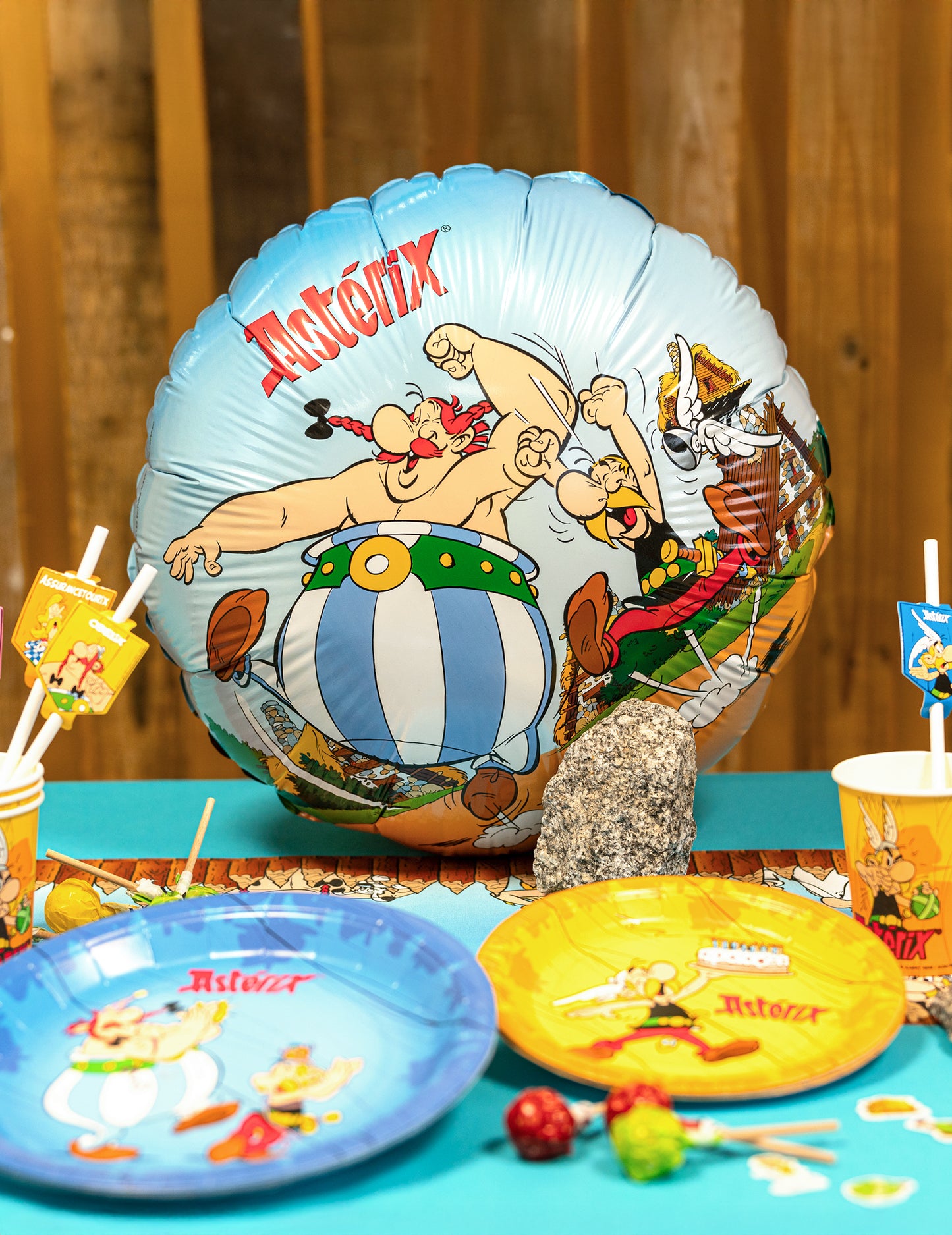 Okrúhly hliníkový guľôčkový asterix 43 cm
