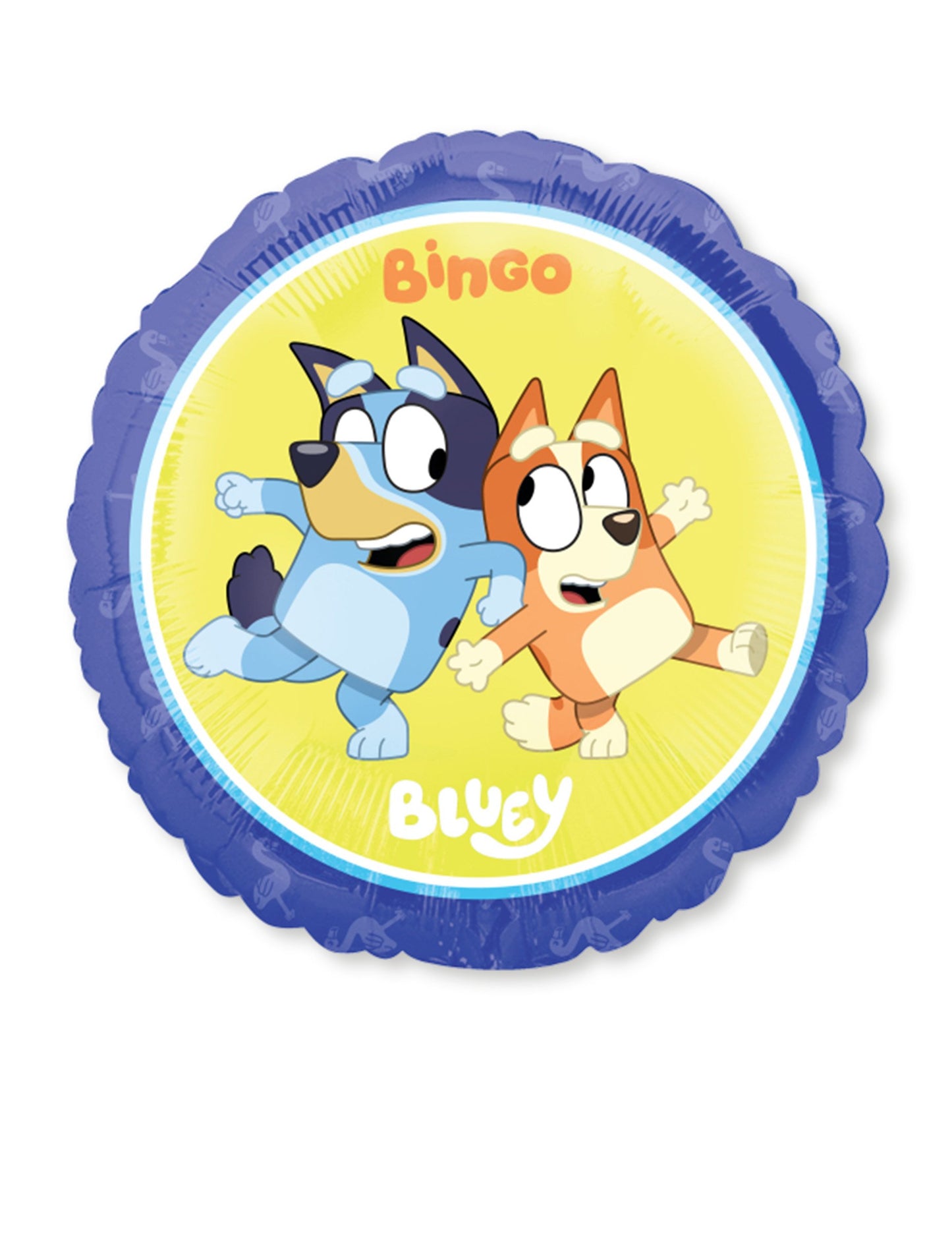 Ballon aluminium rond Bluey et Bingo 43 cm