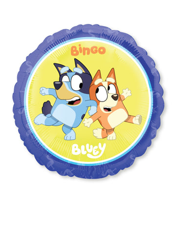 Ballon aluminium rond Bluey et Bingo 43 cm
