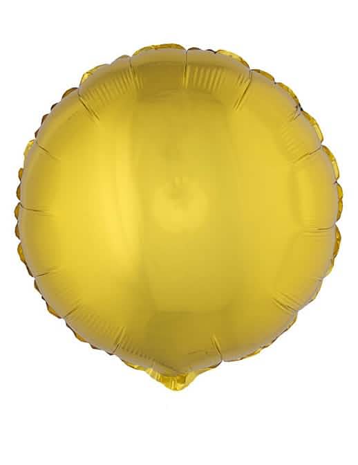 Okrúhly hliníkový balón na párty zlatá
