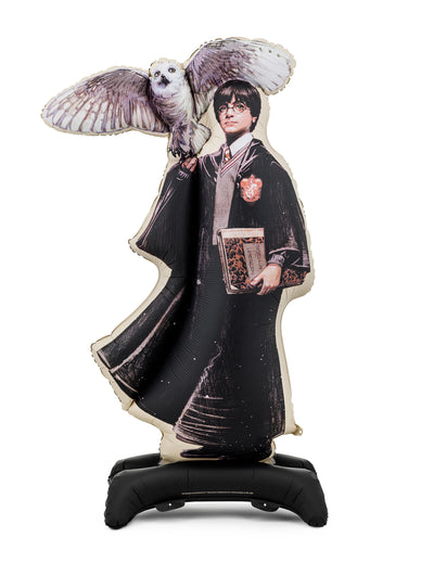 Fóliový balón na stojane Harry Potter™ s Hedvigou 90x145 cm