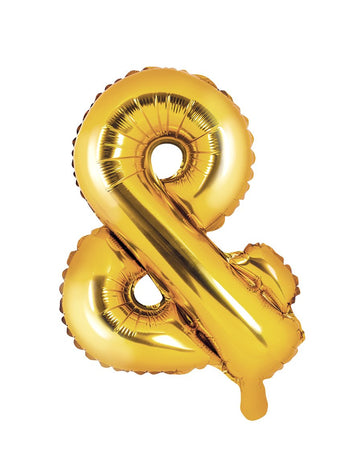 Hliníkový balónový symbol + zlato 35 cm