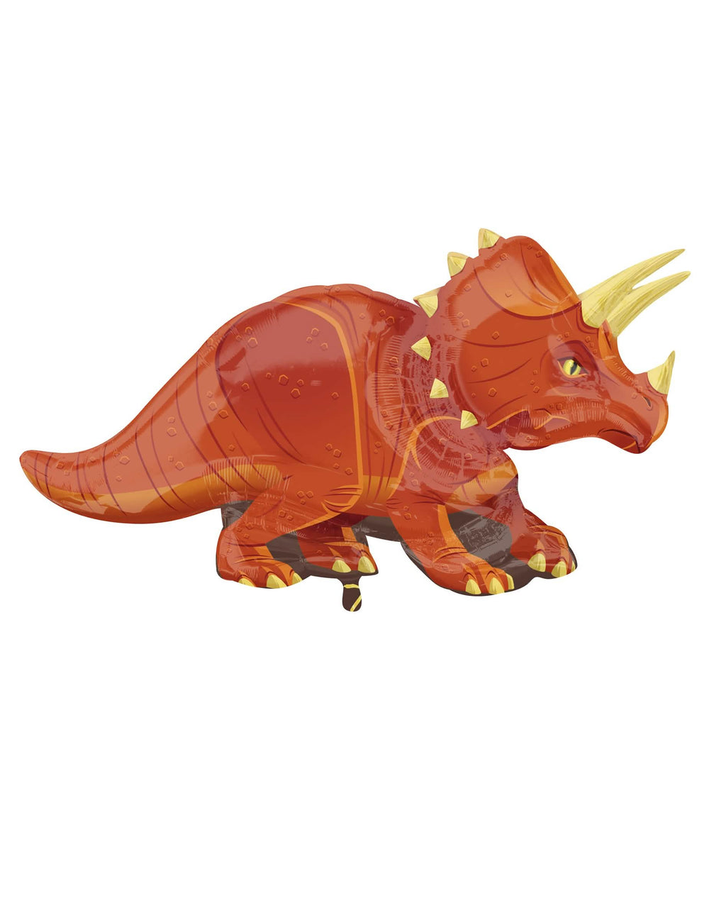 Hliníkový balón dinosaurus triceratops oranžová nes ma nafukovací hélium