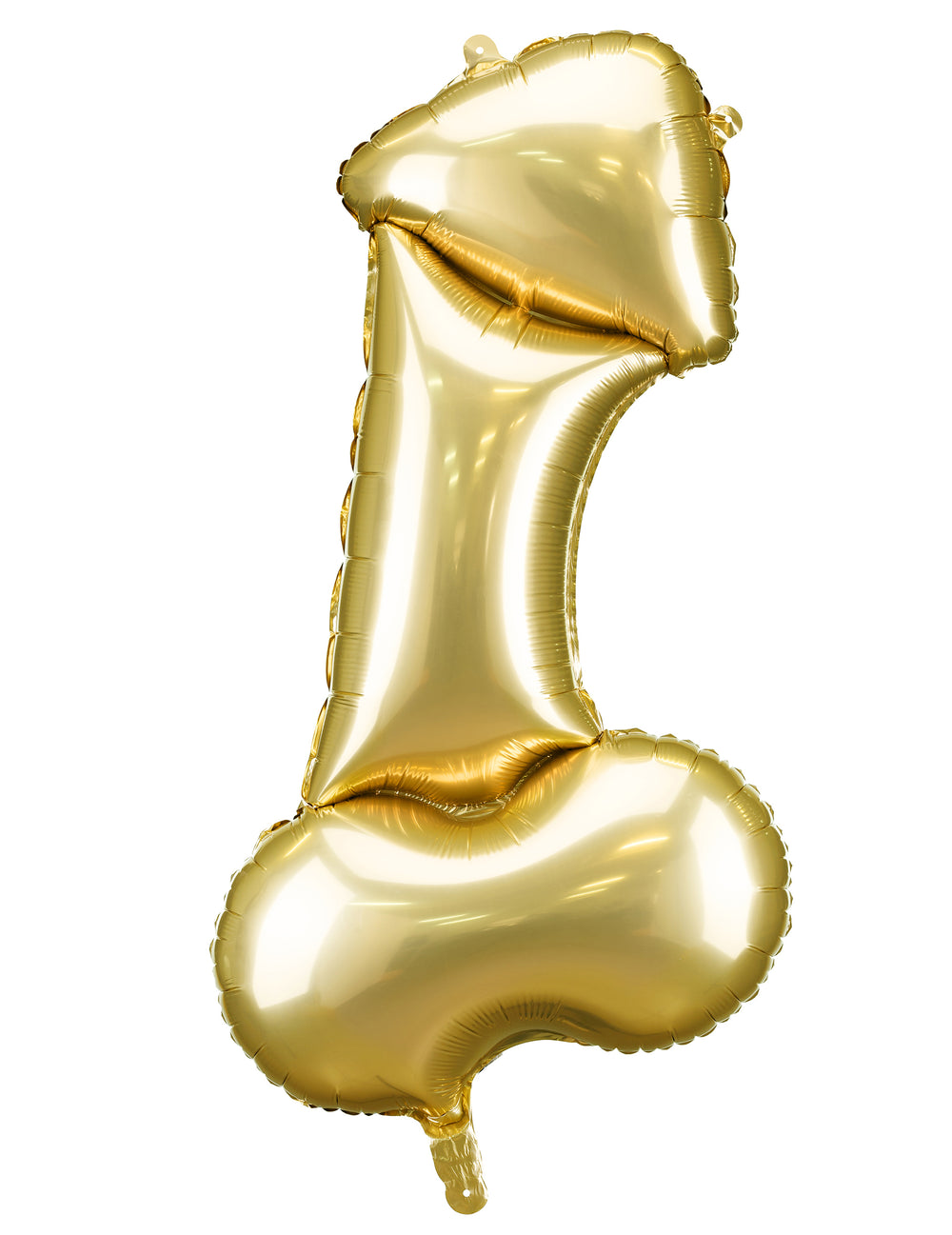 Ballon aluminium zizi doré