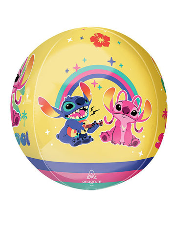Angel Transparent Bubble Balloon z Lilo + Stitch 38 x 40 cm