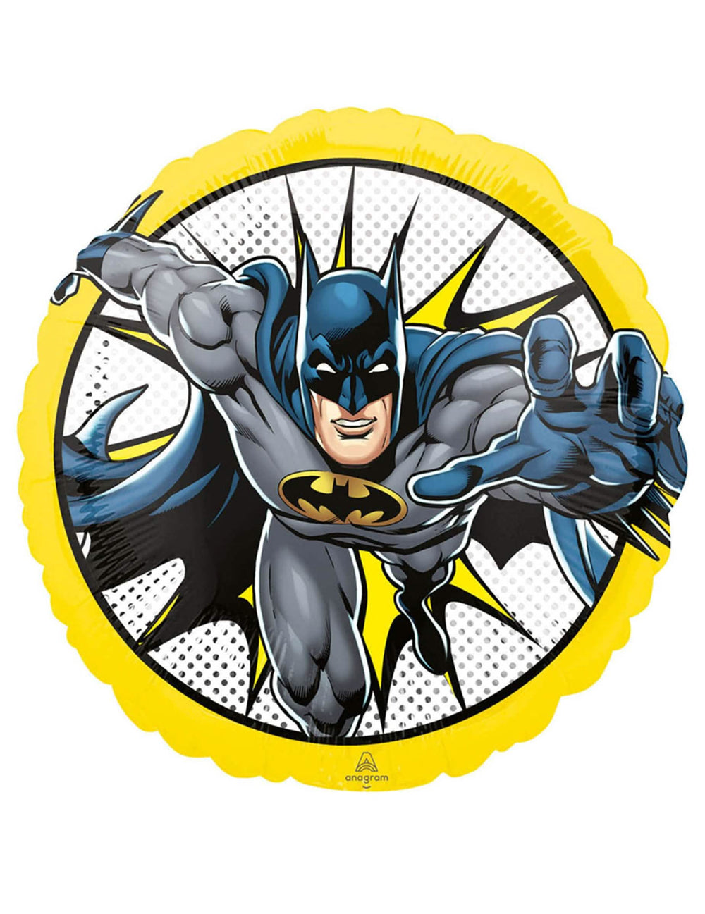 Hliníkový balón Batman comics žltá a modrá