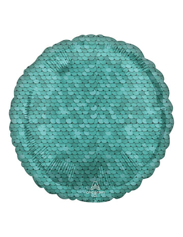 Modrá hliníková guľa 43 cm téma morskej panny