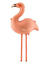 Koralový hliníkový balón plameniak 65 × 67 cm