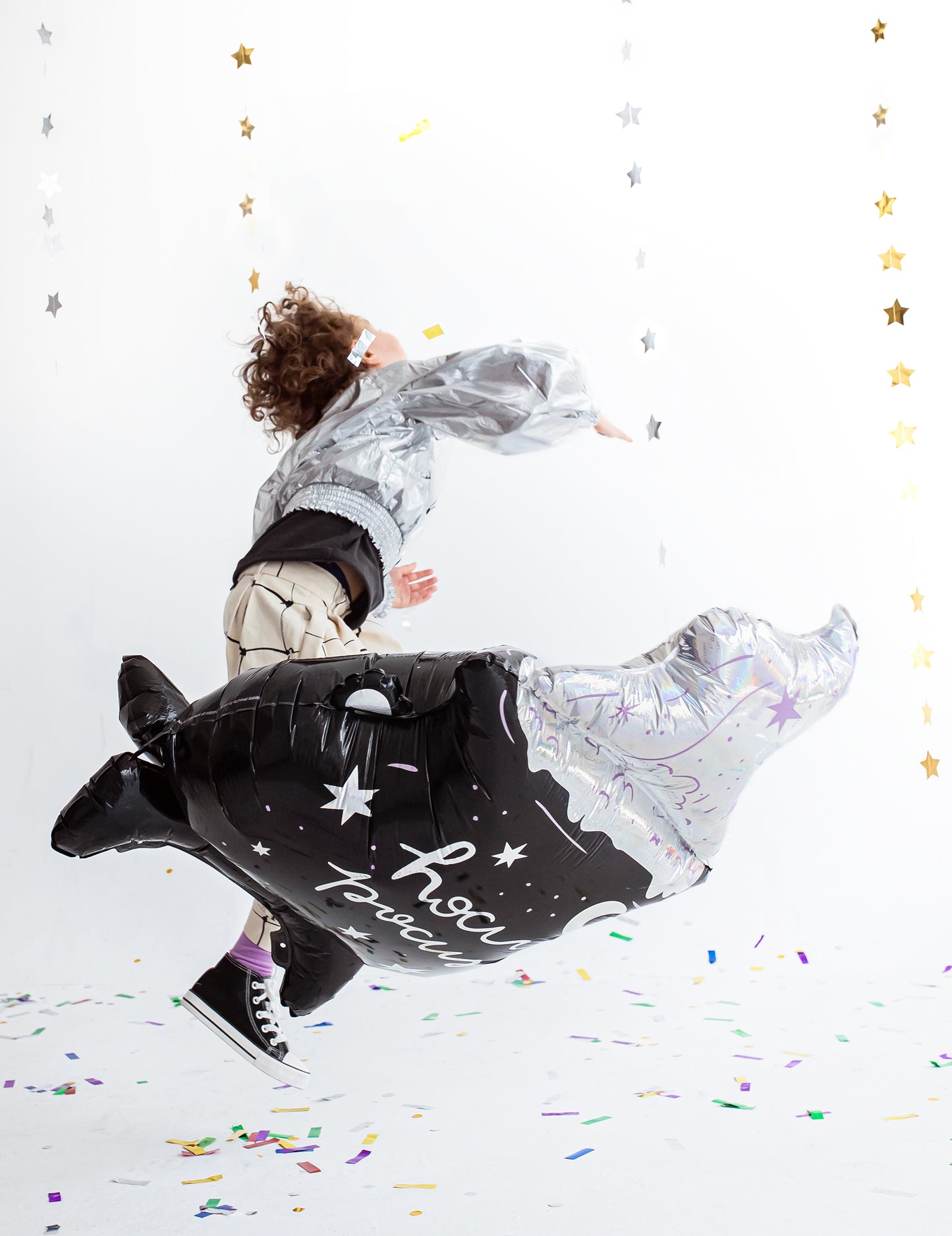 Obrovská hliníková guľa/kotol 64 x 109 cm dúhový hokus pokus