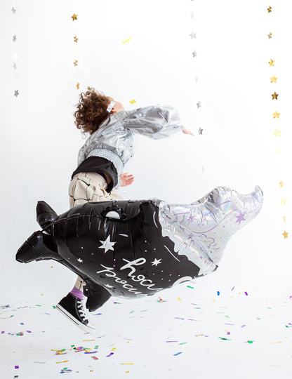 Obrovská hliníková guľa/kotol 64 x 109 cm dúhový hokus pokus