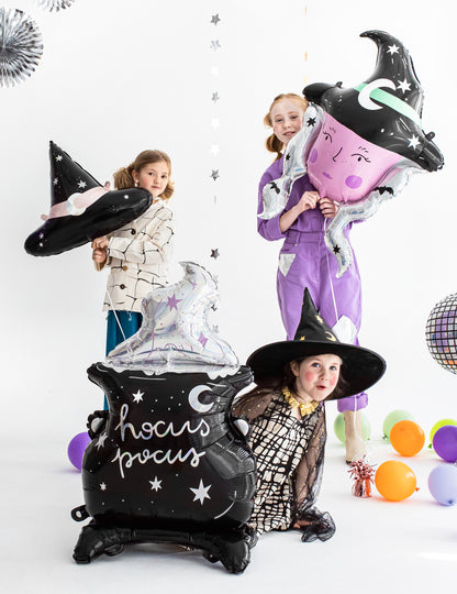 Obrovská hliníková guľa/kotol 64 x 109 cm dúhový hokus pokus