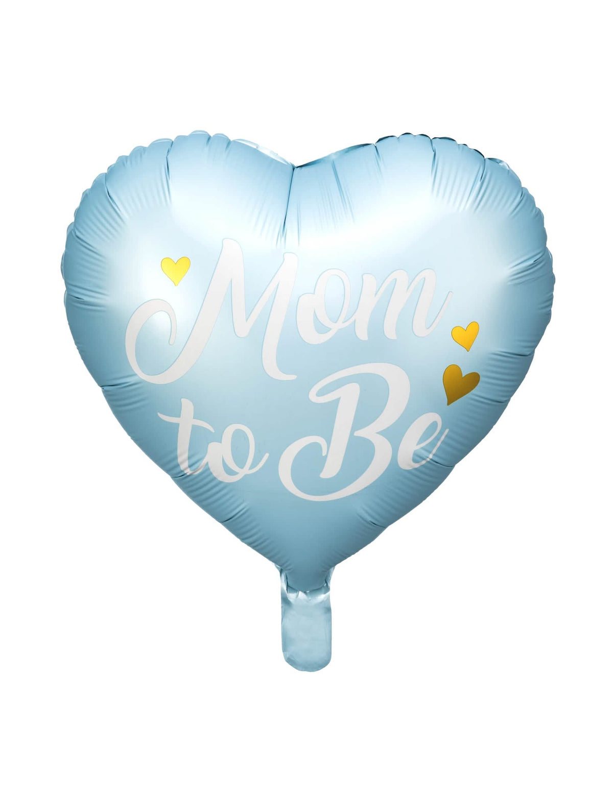 Hliníkový balón Mom to be pre budúcu mamičku modrá lesklý v tvare srdca