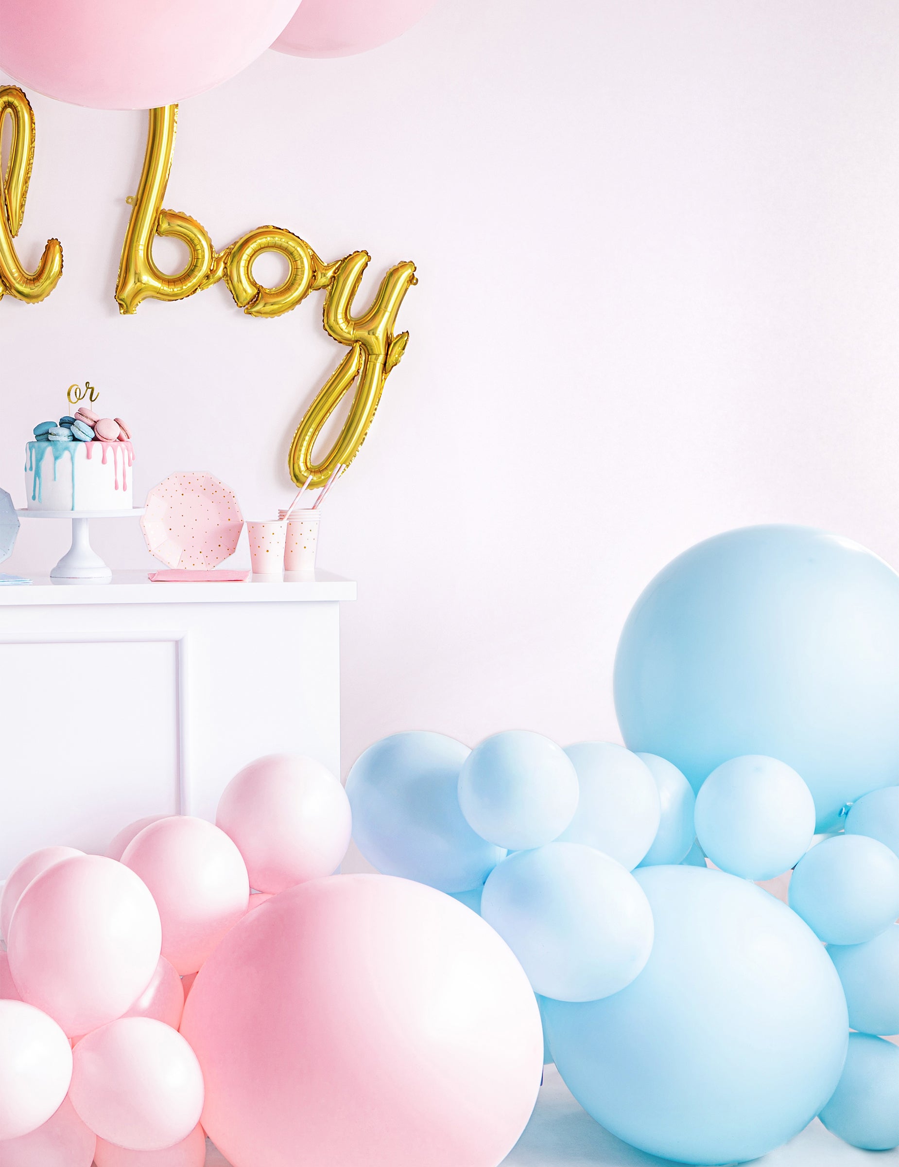 Décoration de fête pour baby shower du ballon en latex géant pour fête bleu