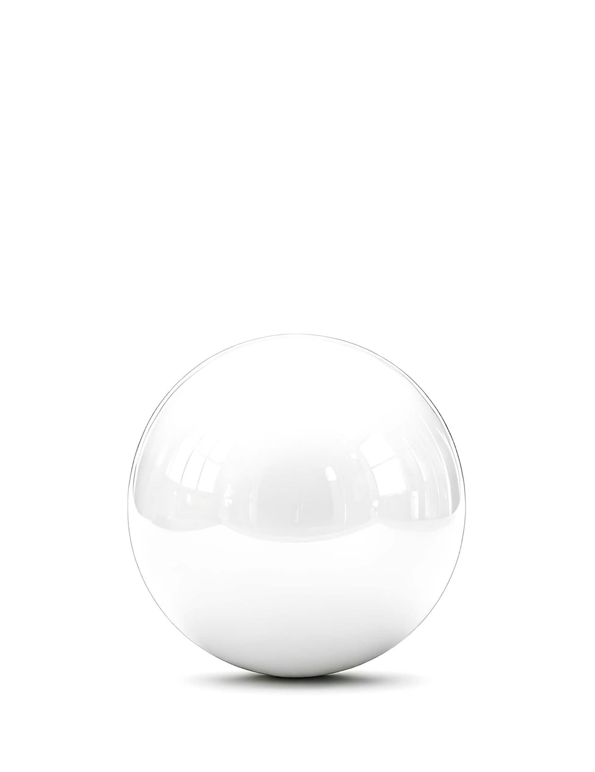 Obrovský balón biela zrkadlová guľa 1m