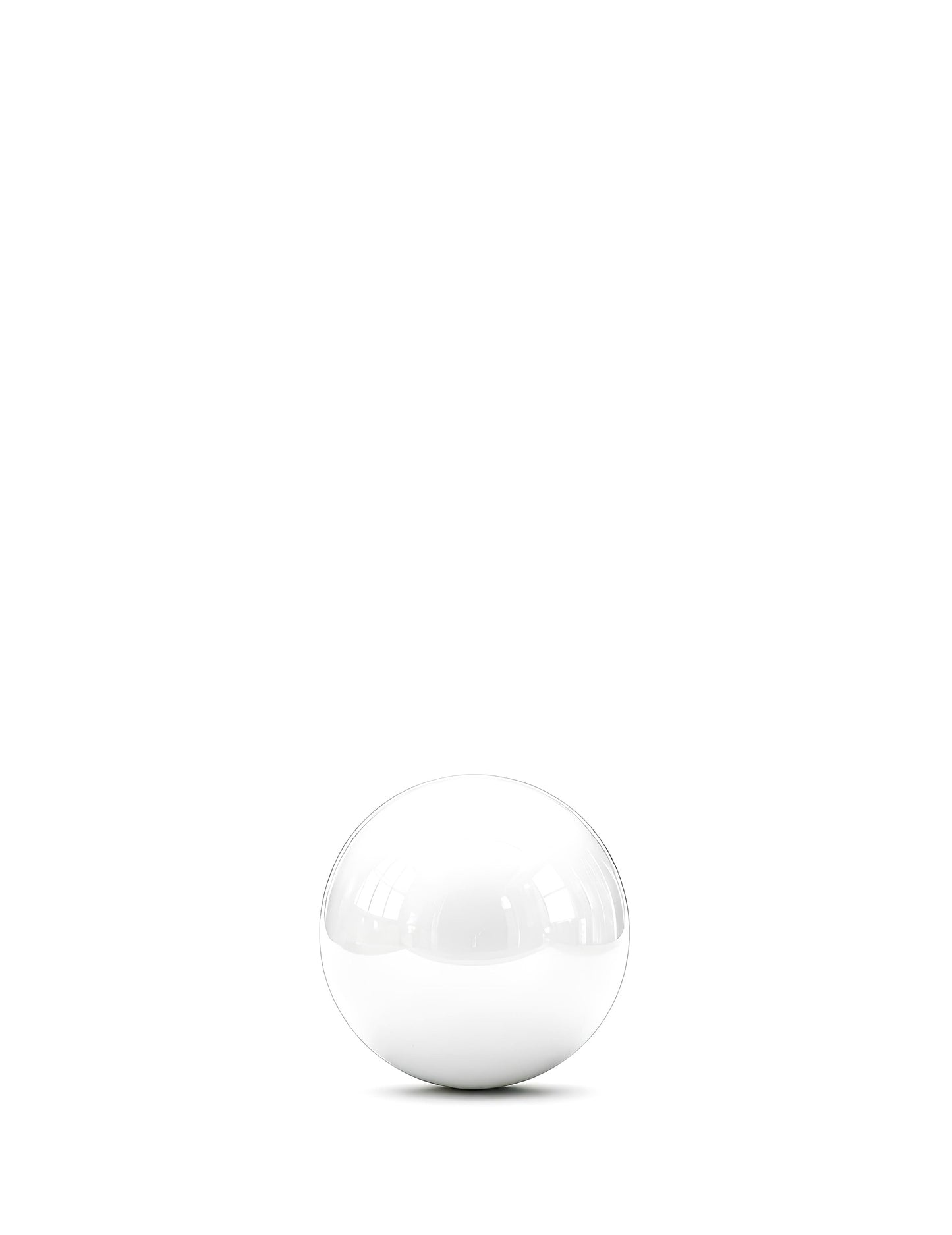 Obrovský balón biela zrkadlová guľa 60 cm