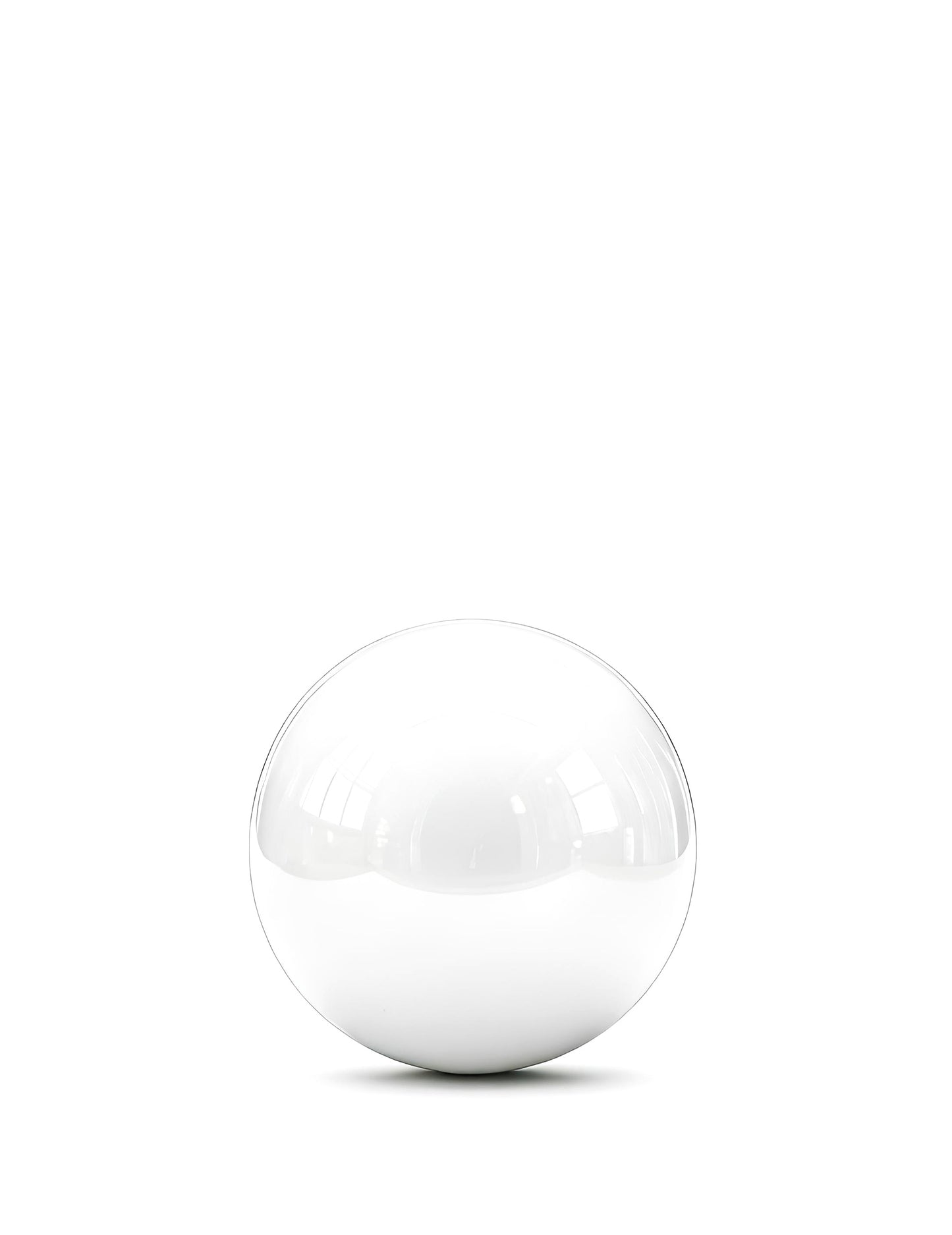 Obrovský biely balón zrkadlová guľa 80 cm
