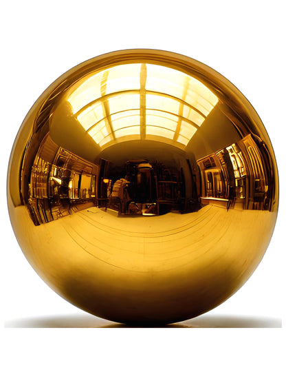 Obrovský balón zlatá zrkadlová guľa 200 cm
