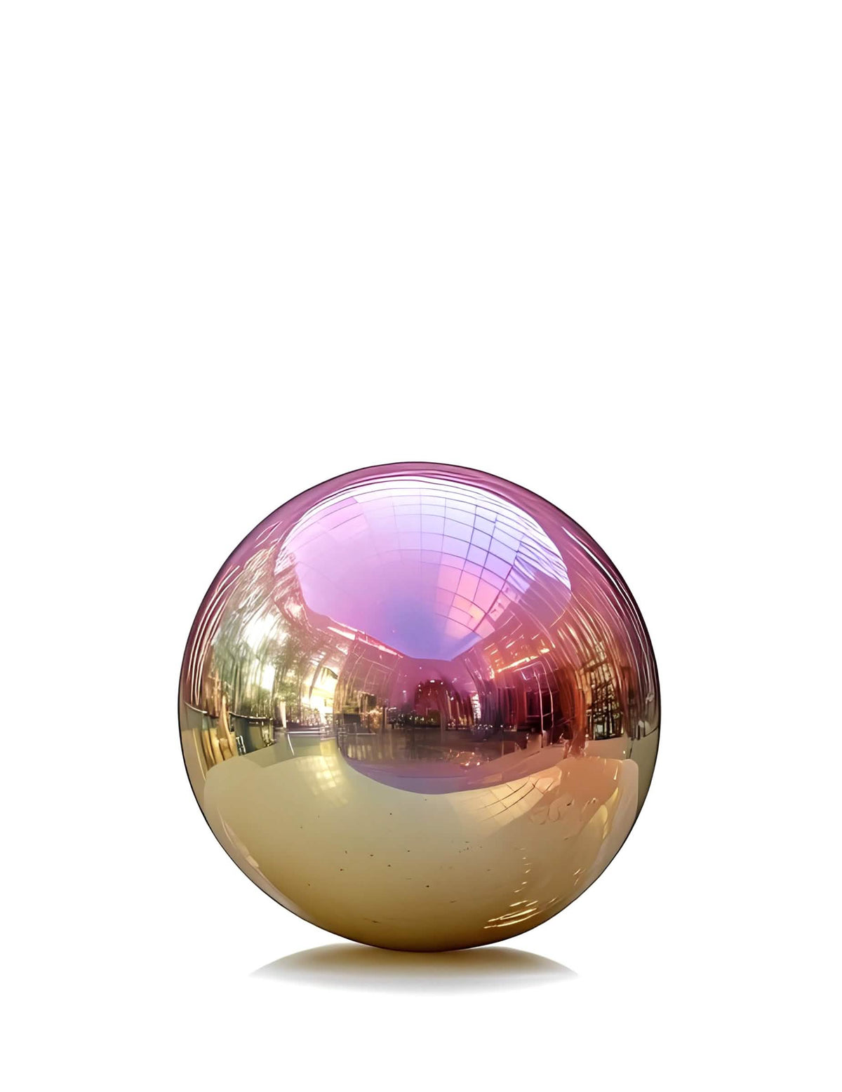 Obrovský balón dúhová zrkadlová guľa 100 cm