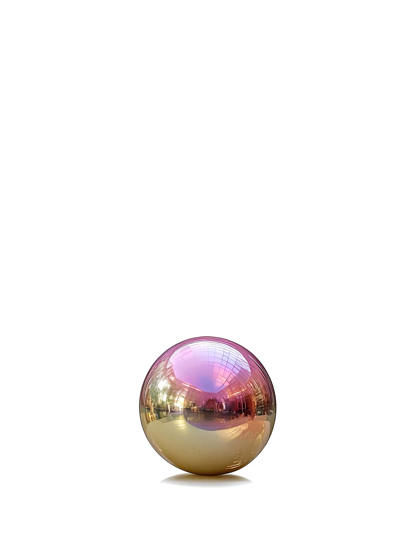 Obrovský balón dúhová zrkadlová guľa 60 cm
