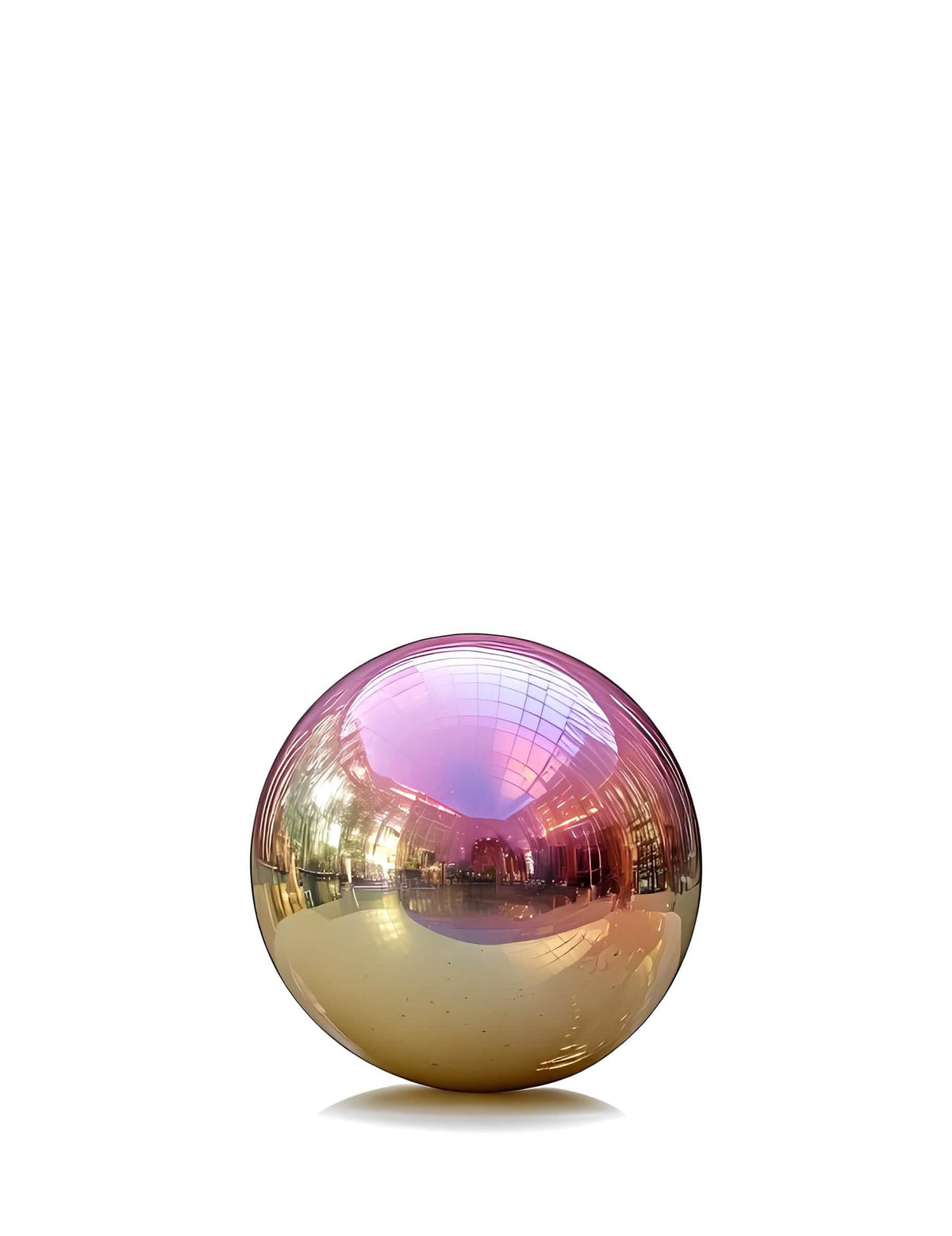 Obrovský iridiscentný zrkadlový balón guľa 80 cm