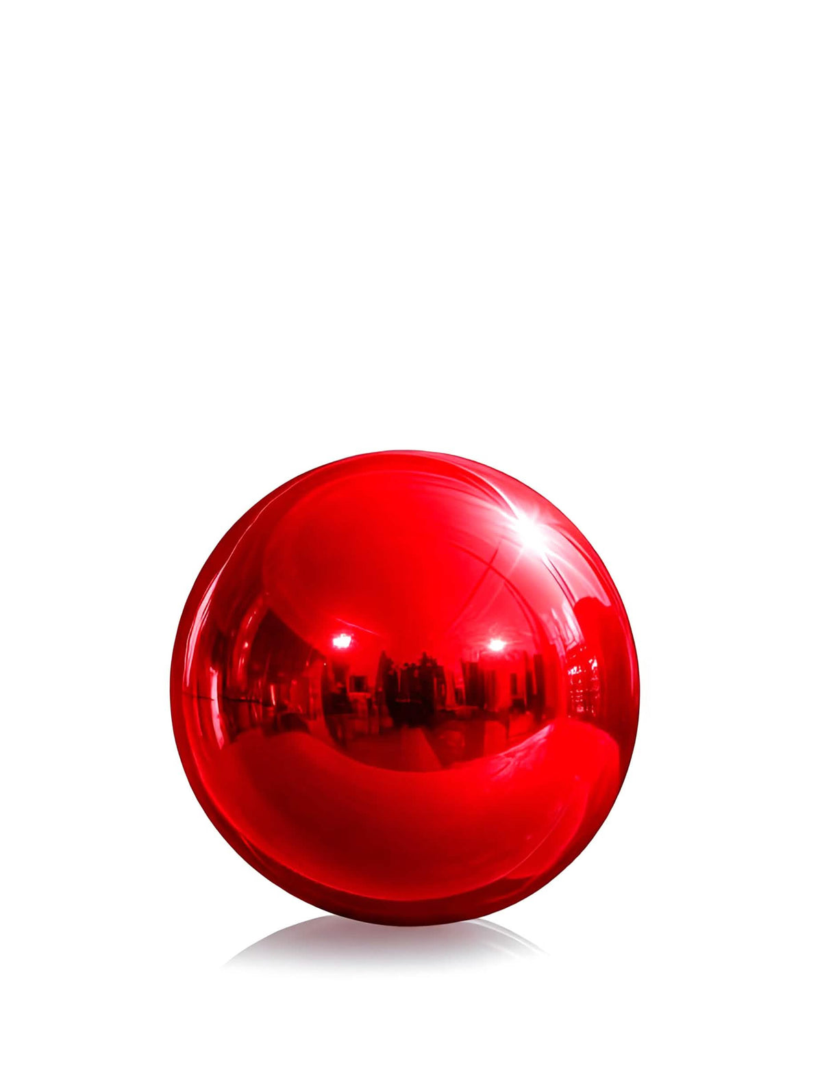 Obrovský balón červená zrkadlová guľa 100 cm