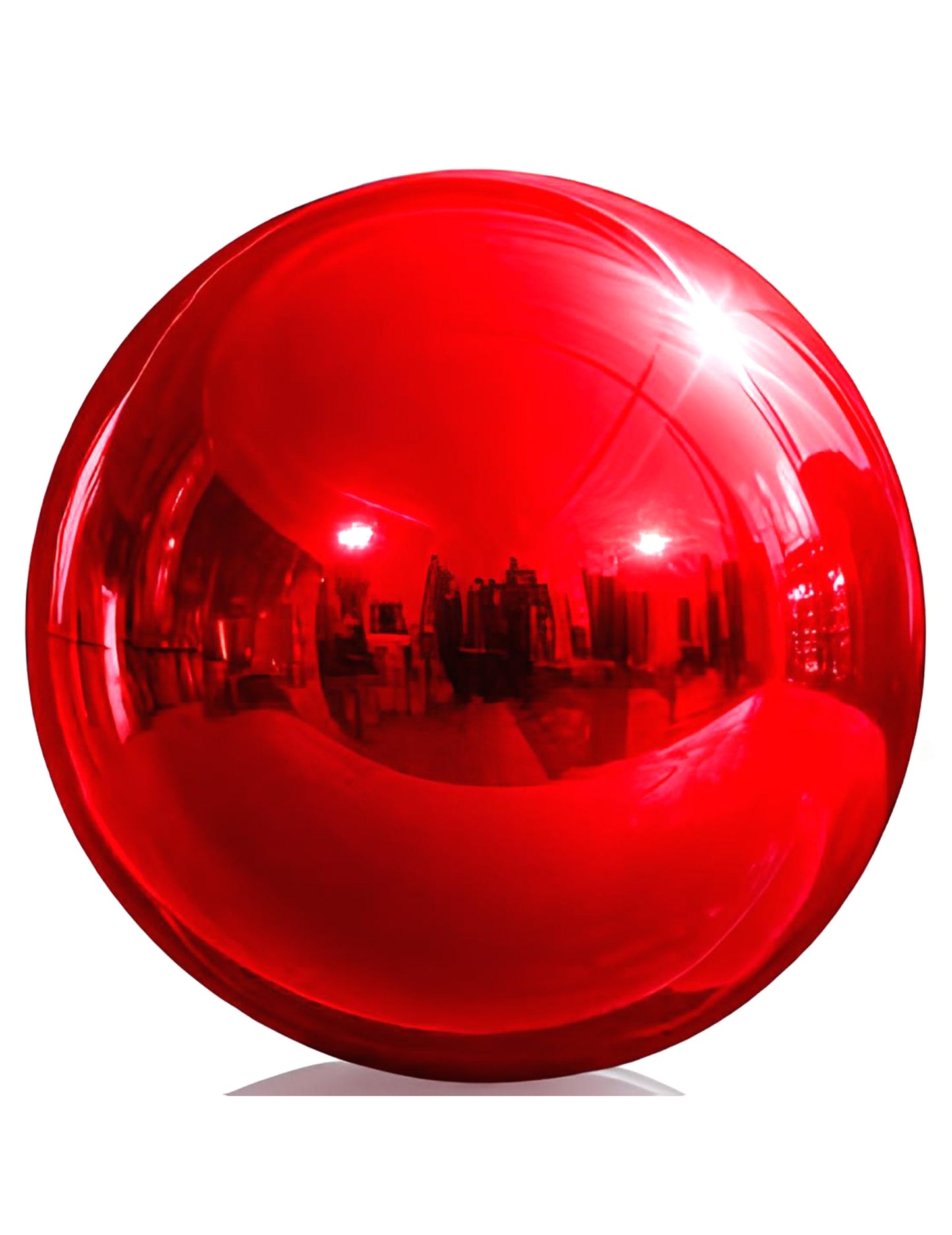 Obrovský balón červená zrkadlová guľa 200 cm
