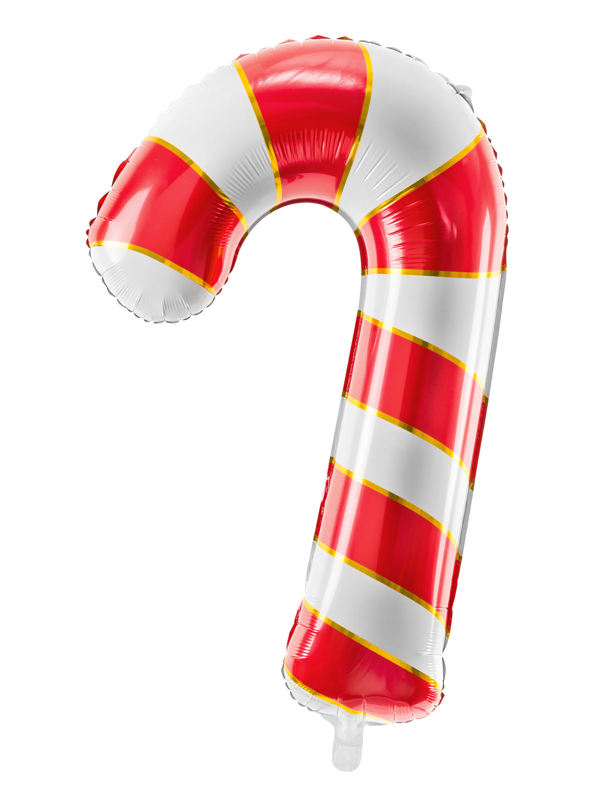 Ballon géant en aluminium sucre d'orge pour décoration Noël rouge et blanc
