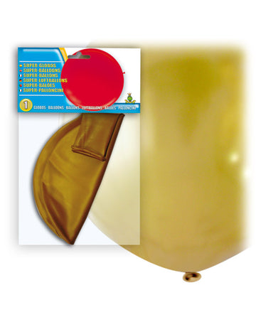 Obrie zlatý latexový balón 80 cm