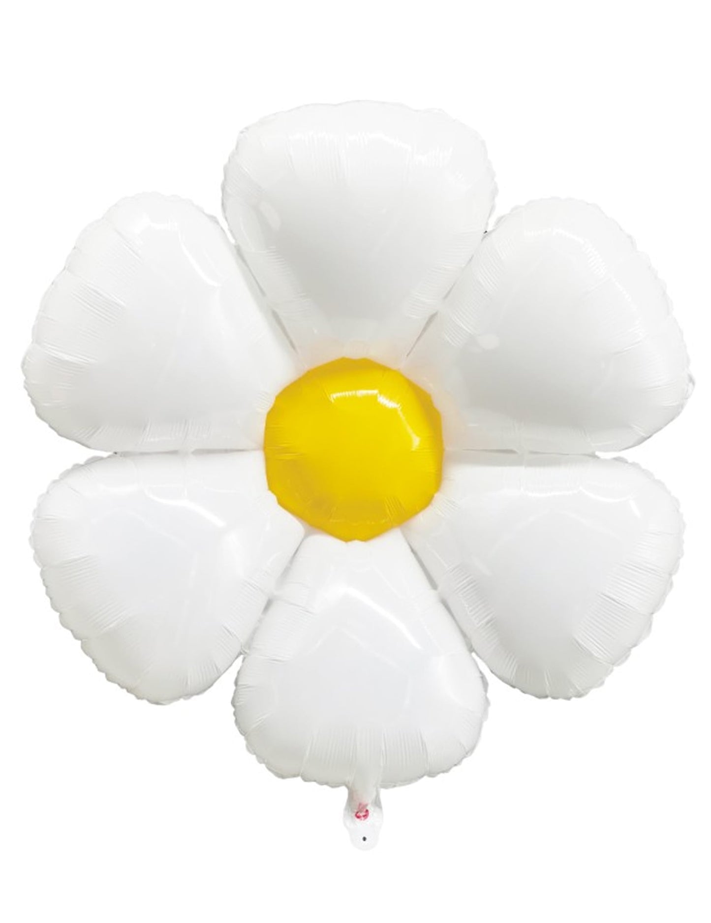 Ballon Marguerite pour fête blanc et jaune