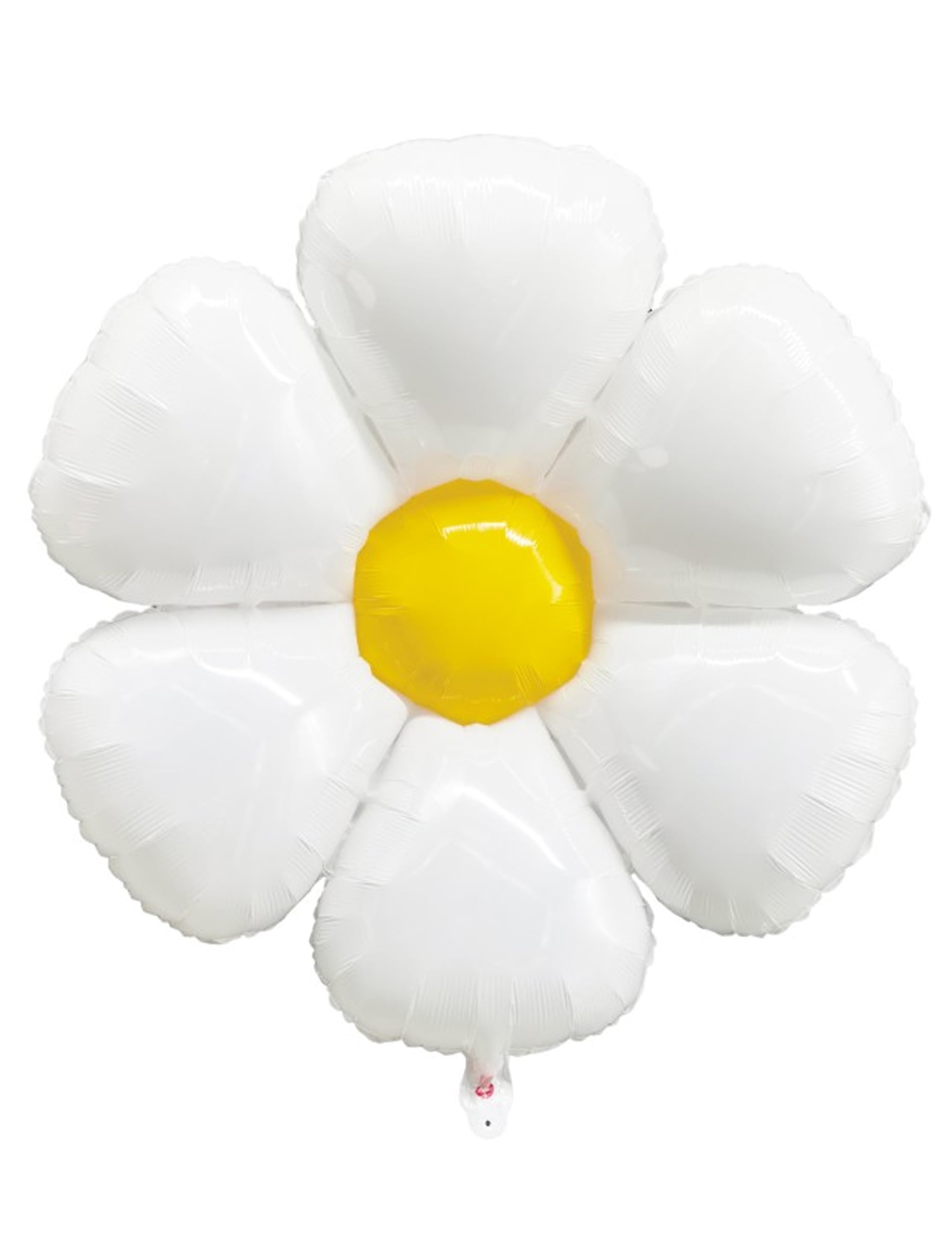 Ballon Marguerite pour fête blanc et jaune