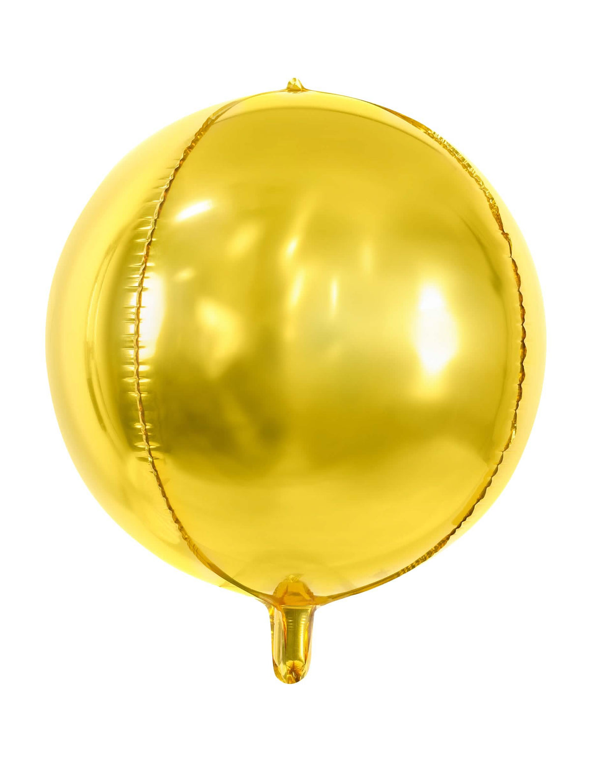 Héliový balón v tvare gule z metalickej zlatej fólie