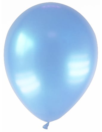 Ballons métallisés pour décoration bleu clair