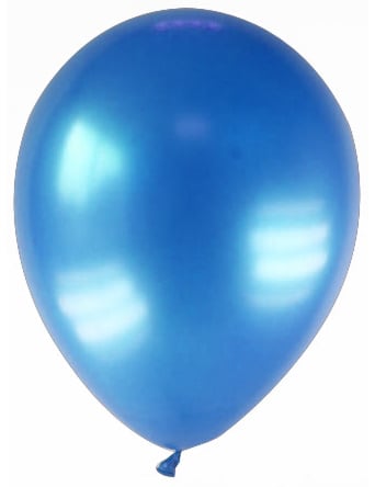 Ballons métallisés bleu foncé
