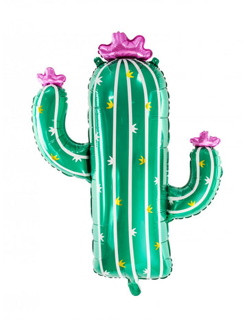 Balóny s kvitnúcim kaktusom 82 x 60 cm hliník
