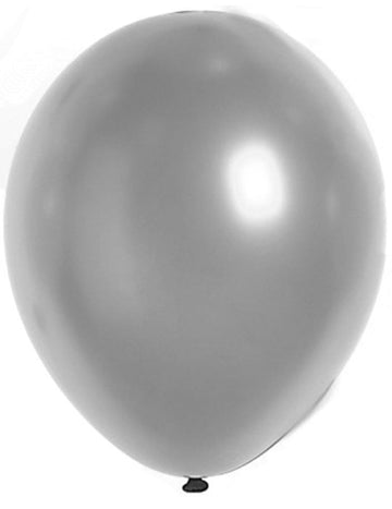 Ballon argenté métallisé pour fête couleur argent brillant