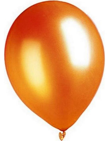 Ballons orange métallisé pour fête orange métallique