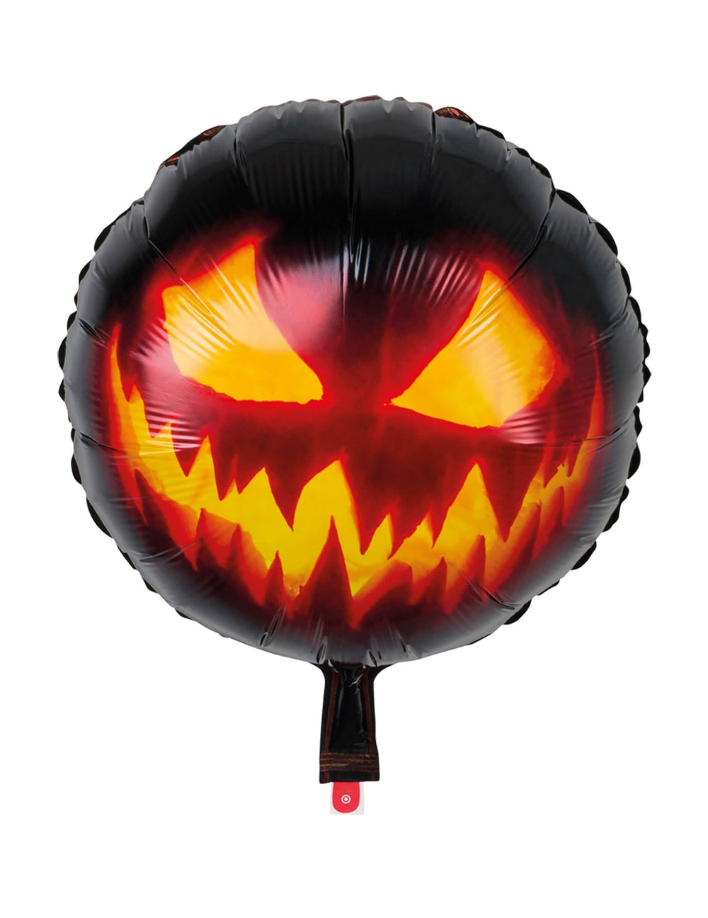 Zinscenovanie v halloweenskom prostredí s strašidelným hliníkovým balónom tekvica