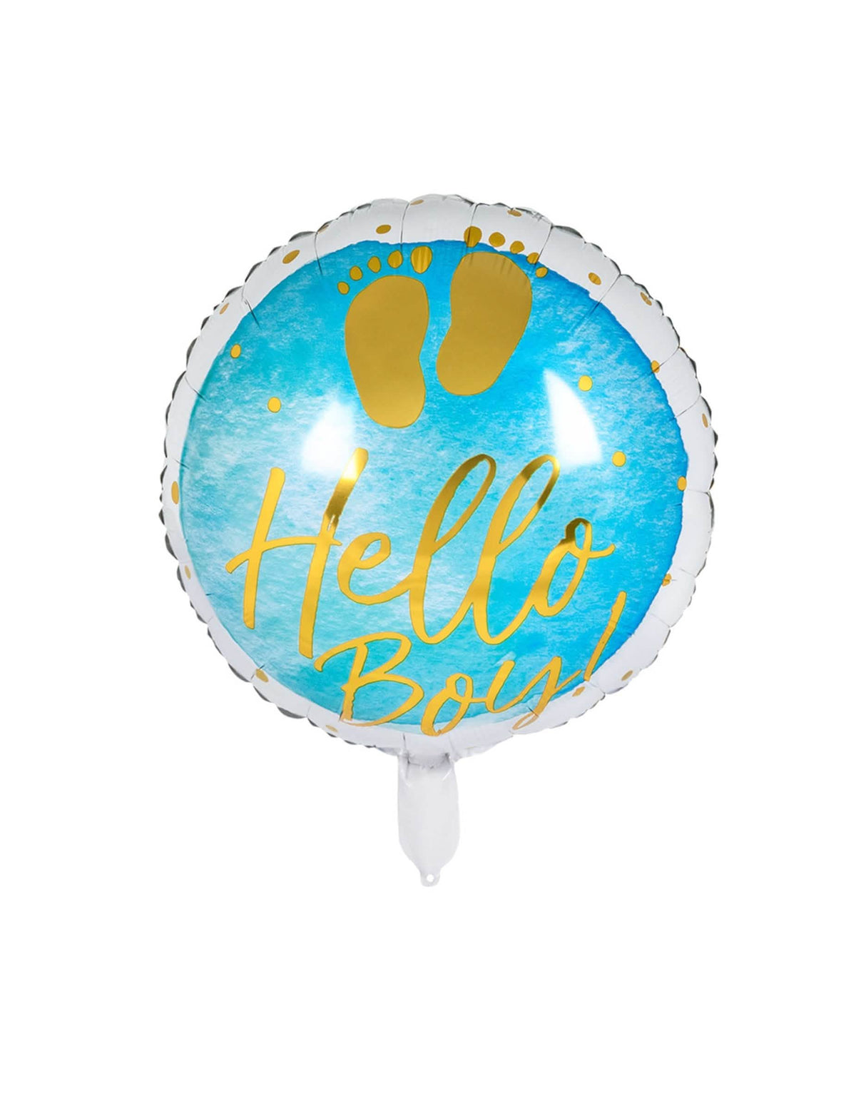 Zobrazenie héliového balónu Hello Boy na baby shower