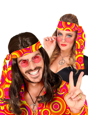 70. roky oranžová bublina dospelých banner