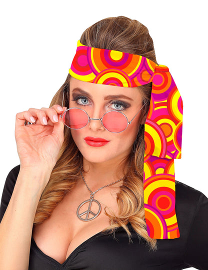 70. roky oranžová bublina dospelých banner