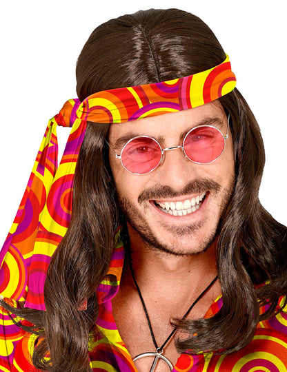 70. roky oranžová bublina dospelých banner