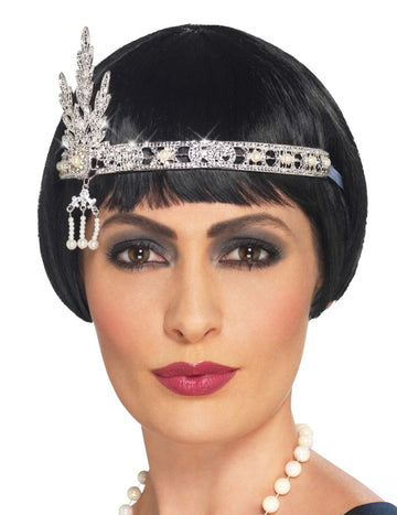 Strieborná čelenka Charleston s kúzlami pre dospelých