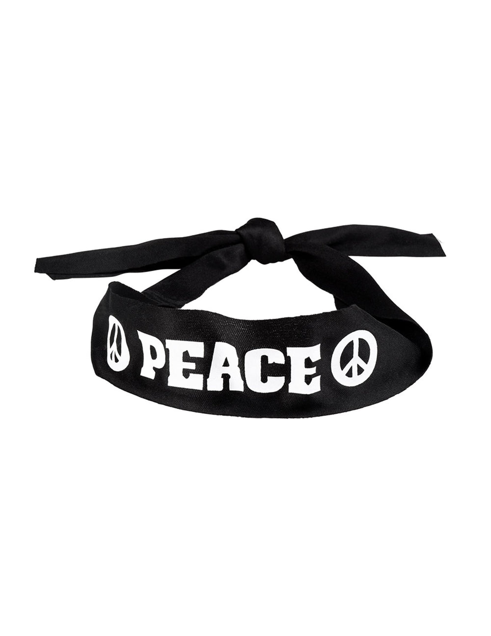 Détail du nœud d'attache du bandeau Peace pour adulte